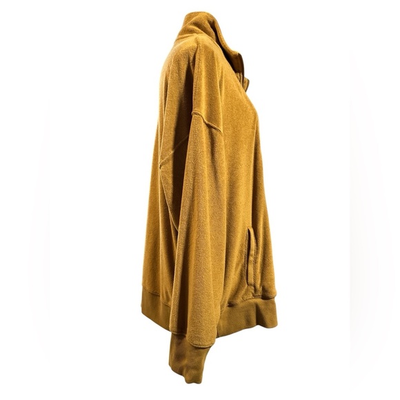 Aerie Offline Women's Gold Terry Quarter-Zip Sweatshirt - Picture 5 of 6